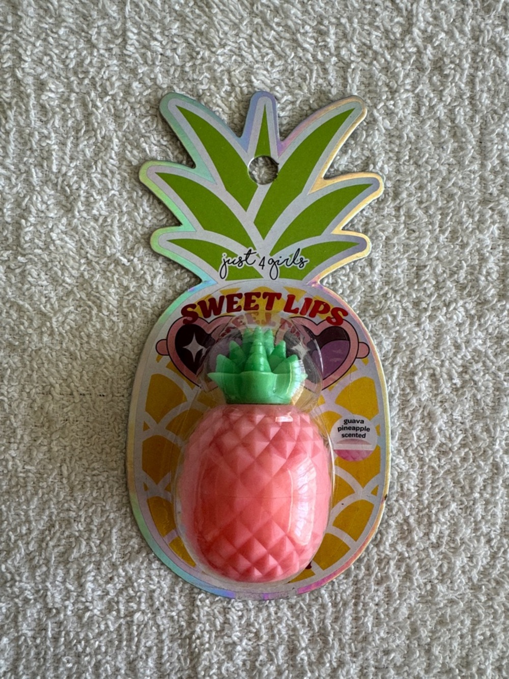 Dollar Tree Just 4 Girls Sweet Lips Pineapple Lip Balm